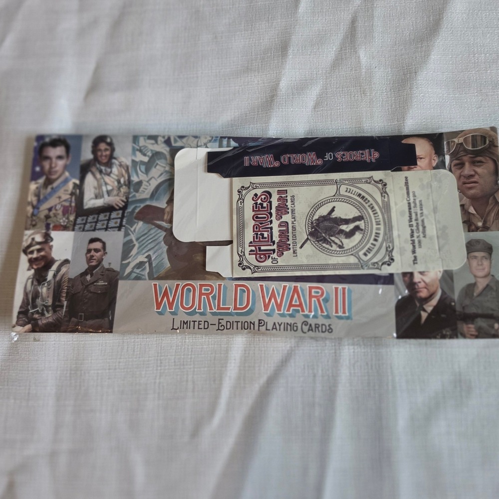Heroes of World War II Limited Edition Playing Cards Military History Deck